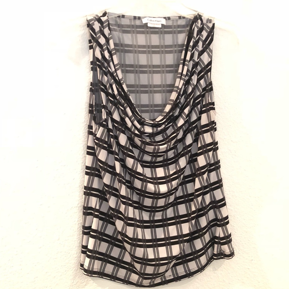 Calvin Klein black and white top